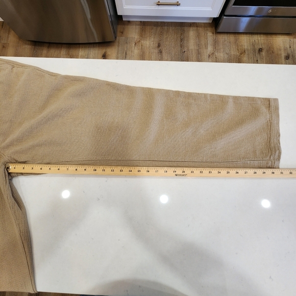 VTG Territory Ahead Pants Men's L Tan 32 Zephyr Cotton Basket-Weave Drawstring - Picture 13 of 15